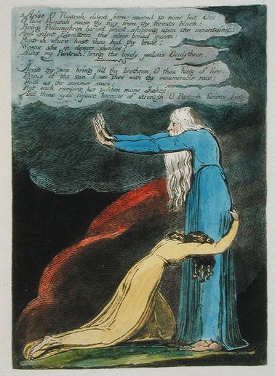 Arise O Rintrah... plate 9 from Europe. A Prophecy by William Blake